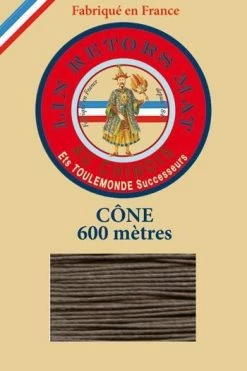 Fil De Lin Retors Mat 12/5 Cone 518 - Taupe