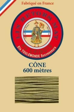 Fil De Lin Retors Mat 12/5 Cone 643 - Mousse