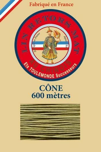 Fil De Lin Retors Mat 12/5 Cone 643 - Mousse 1 Fil De Lin Retors Mat 12/5 Cone 643 - Mousse