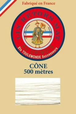 Fil De Lin Retors Mat 12/6 Cone 105 - Naturel