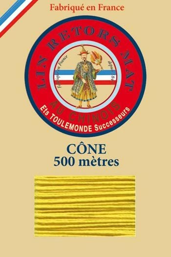 Fil De Lin Retors Mat 12/6 Cone 259 - Soleil 1 Fil De Lin Retors Mat 12/6 Cone 259 - Soleil