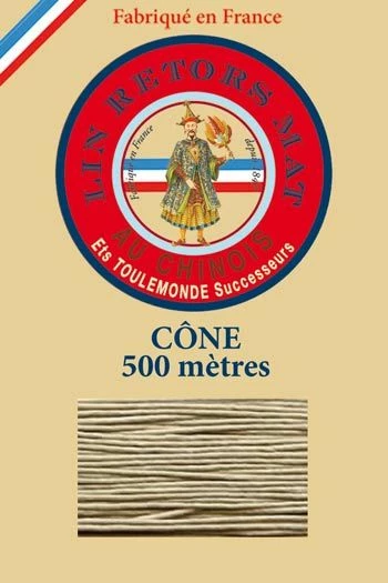 Fil De Lin Retors Mat 12/6 Cone 359 - Gris 1 Fil De Lin Retors Mat 12/6 Cone 359 - Gris