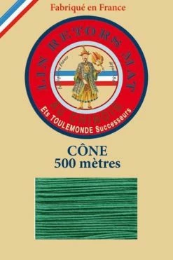 Fil De Lin Retors Mat 12/6 Cone 436 - Gazon