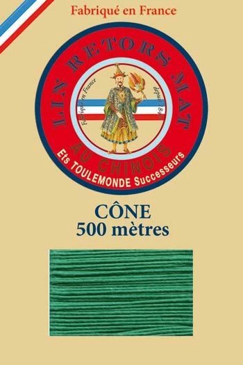 Fil De Lin Retors Mat 12/6 Cone 436 - Gazon 1 Fil De Lin Retors Mat 12/6 Cone 436 - Gazon