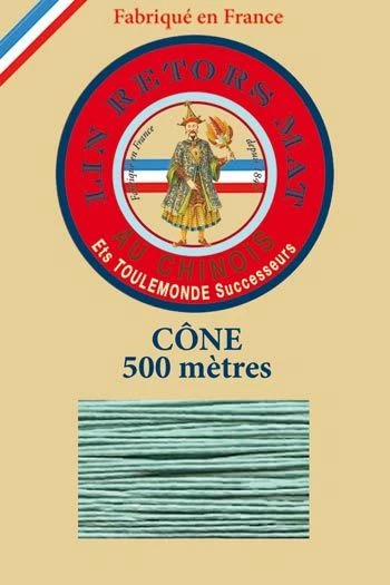 Fil De Lin Retors Mat 12/6 Cone 448 - Jade 1 Fil De Lin Retors Mat 12/6 Cone 448 - Jade