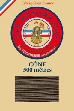 Fil De Lin Retors Mat 12/6 Cone 518 - Taupe