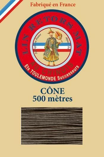 Fil De Lin Retors Mat 12/6 Cone 518 - Taupe 1 Fil De Lin Retors Mat 12/6 Cone 518 - Taupe