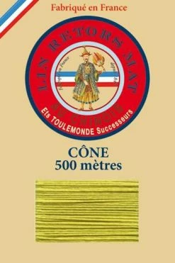 Fil De Lin Retors Mat 12/6 Cone 519 - Anis