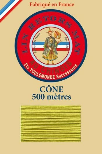 Fil De Lin Retors Mat 12/6 Cone 519 - Anis 1 Fil De Lin Retors Mat 12/6 Cone 519 - Anis