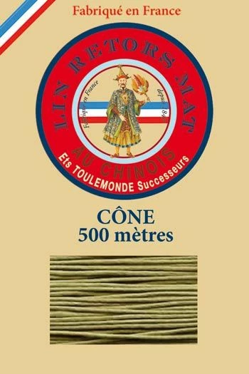 Fil De Lin Retors Mat 12/6 Cone 643 - Mousse 1 Fil De Lin Retors Mat 12/6 Cone 643 - Mousse