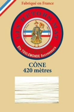 Fil De Lin Retors Mat 12/7 Cone 105 - Naturel
