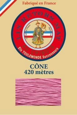 Fil De Lin Retors Mat 12/7 Cone 200 - Bonbon