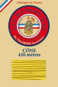 Fil De Lin Retors Mat 12/7 Cone 259 - Soleil