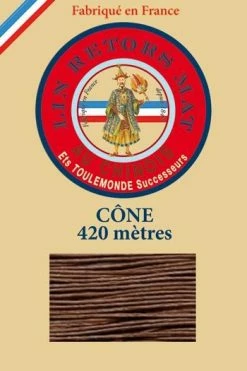 Fil De Lin Retors Mat 12/7 Cone 276 - Marron