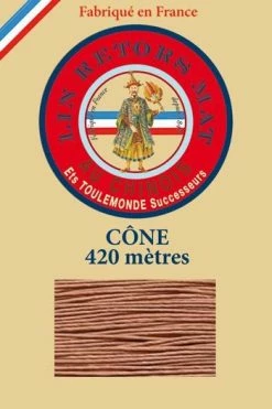 Fil De Lin Retors Mat 12/7 Cone 330 - Daim