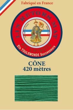 Fil De Lin Retors Mat 12/7 Cone 436 - Gazon