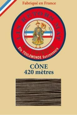 Fil De Lin Retors Mat 12/7 Cone 518 - Taupe