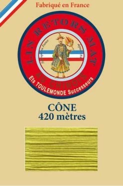 Fil De Lin Retors Mat 12/7 Cone 519 - Anis