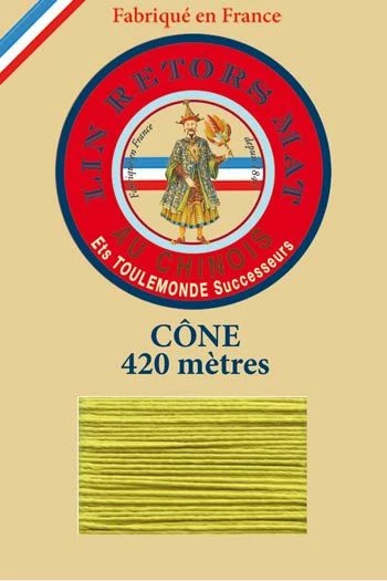 Fil De Lin Retors Mat 12/7 Cone 519 - Anis 1 Fil De Lin Retors Mat 12/7 Cone 519 - Anis