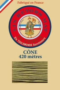 Fil De Lin Retors Mat 12/7 Cone 643 - Mousse