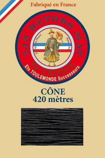 Fil De Lin Retors Mat 12/7 Cone 812 - Marine 1 Fil De Lin Retors Mat 12/7 Cone 812 - Marine