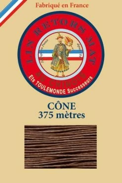 Fil De Lin Retors Mat 12/8 Cone 276 - Marron