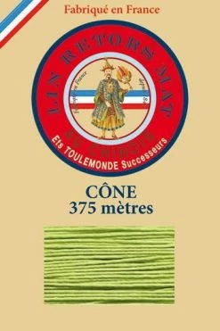 Fil De Lin Retors Mat 12/8 Cone 455 - Vert Clair