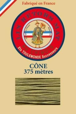 Fil De Lin Retors Mat 12/8 Cone 643 - Mousse