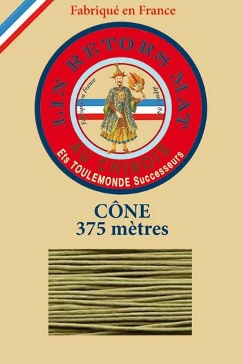 Fil De Lin Retors Mat 12/8 Cone 643 - Mousse 1 Fil De Lin Retors Mat 12/8 Cone 643 - Mousse