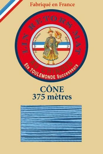 Fil De Lin Retors Mat 12/8 Cone 677 - Turquoise 1 Fil De Lin Retors Mat 12/8 Cone 677 - Turquoise