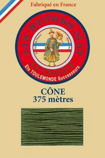 Fil De Lin Retors Mat 12/8 Cone 735 - Chartreuse 1 Fil De Lin Retors Mat 12/8 Cone 735 - Chartreuse