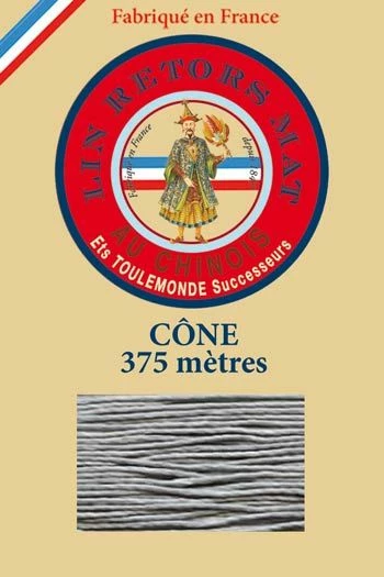 Fil De Lin Retors Mat 12/8 Cone 992 - Souris 1 Fil De Lin Retors Mat 12/8 Cone 992 - Souris