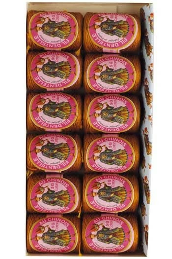 Fil Dentelle Calais Boîte 12 6225 - Ocre Foncé 1 Fil Dentelle Calais Boîte 12 6225 - Ocre Foncé