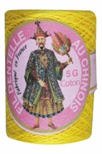 Fil Dentelle Calais Boîte 12 6342 - Jaune 2 Fil Dentelle Calais Boîte 12 6342 - Jaune – Image 2