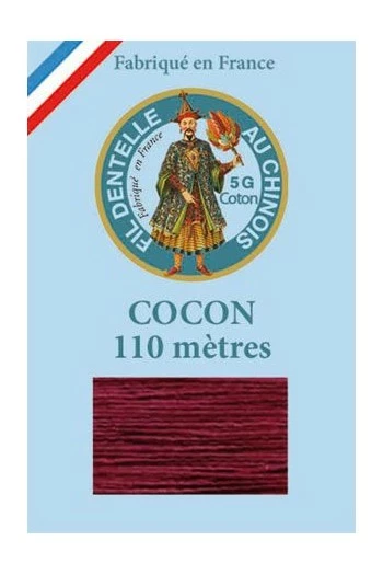 Fil Dentelle Calais Boîte 12 6549 - Bordeaux 3 Fil Dentelle Calais Boîte 12 6549 - Bordeaux – Image 3