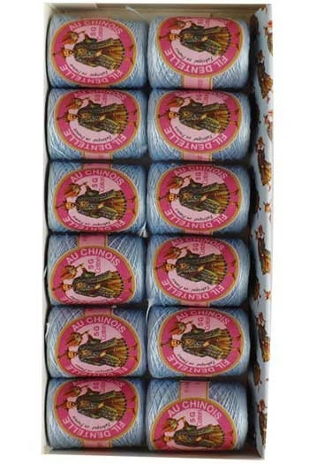 Fil Dentelle Calais Boîte 12 6705 - Gris Bleu 1 Fil Dentelle Calais Boîte 12 6705 - Gris Bleu