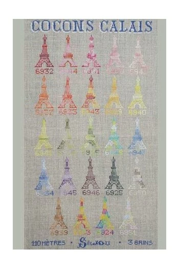 Fil Dentelle Calais Boîte 12 6932 - Feu 4 Fil Dentelle Calais Boîte 12 6932 - Feu – Image 4