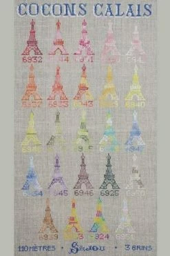 Fil Dentelle Calais Boîte 12 Tons Dégradés N°6 -artisanat Soldes Magasin fil dentelle calais boite 12 tons degrades n6 4