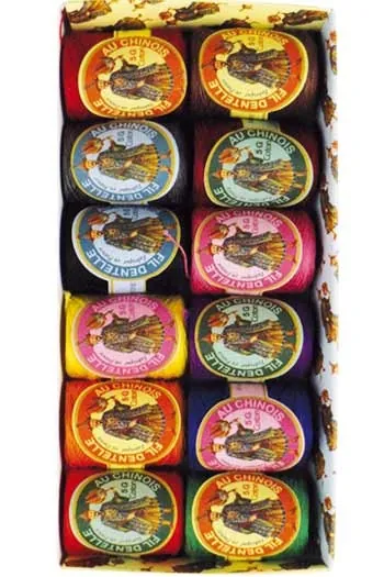 Fil Dentelle Calais Boîte 12 Tons Vifs N°1 1 Fil Dentelle Calais Boîte 12 Tons Vifs N°1