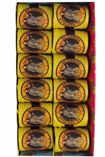 Fil Dentelle Caudry Boîte 3024 - Jaune 1 Fil Dentelle Caudry Boîte 3024 - Jaune