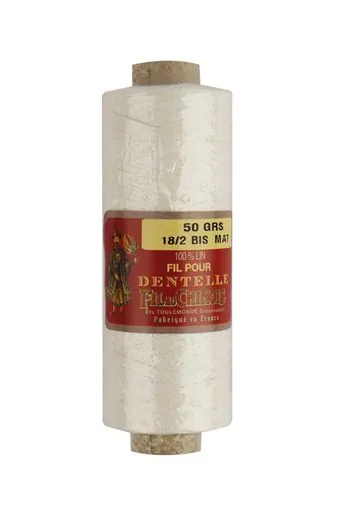 Fil Dentelle Lin écru Mat Fusette 18/2 1 Fil Dentelle Lin écru Mat Fusette 18/2
