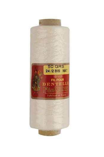 Fil Dentelle Lin écru Mat Fusette 24/2 1 Fil Dentelle Lin écru Mat Fusette 24/2
