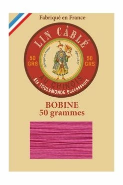 Fil Lin Câblé 332 Bobine 125 - Pivoine