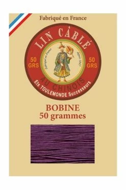 Fil Lin Câblé 332 Bobine 218 - Violet