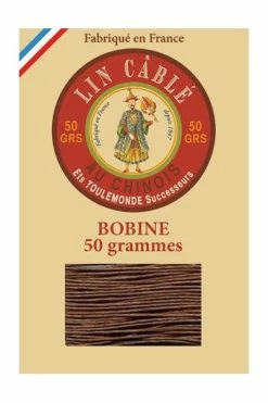Fil Lin Câblé 332 Bobine 276 - Marron