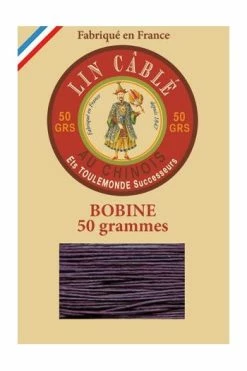 Fil Lin Câblé 432 Bobine 346 - Aubergine