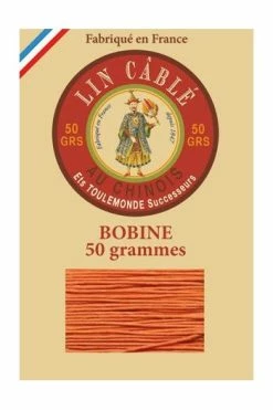 Fil Lin Câblé 632 Bobine 419 - Oranger