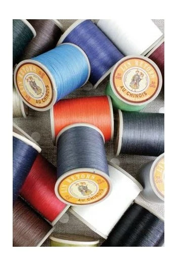 Fil Lin Glacé N°40 Grosse Bobine 205 - Havane 4 Fil Lin Glacé N°40 Grosse Bobine 205 - Havane – Image 4