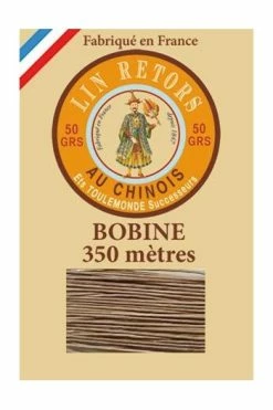 Fil Lin Glacé N°40 Grosse Bobine 250 - Beige
