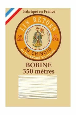 Fil Lin Glacé N°40 Grosse Bobine 308 - Ecru